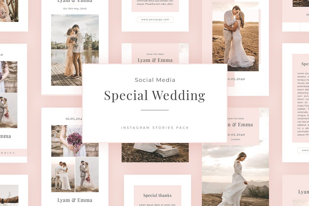 special wedding social media pack instagram stories templates richi perez