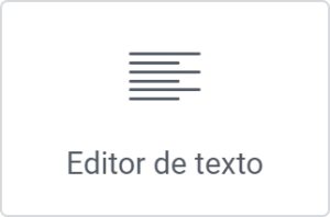 Widget de Editor de texto