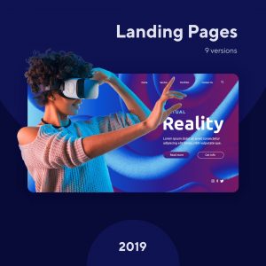 Landing Pages | Photoshop & Illustrator