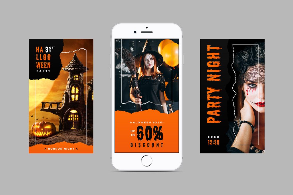 ▷ Halloween Party - Animated Instagram Stories Templates