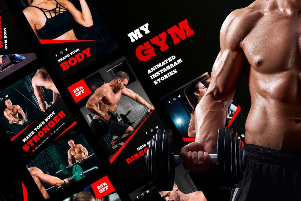 ▷ My Gym - Animated Instagram Stories Templates
