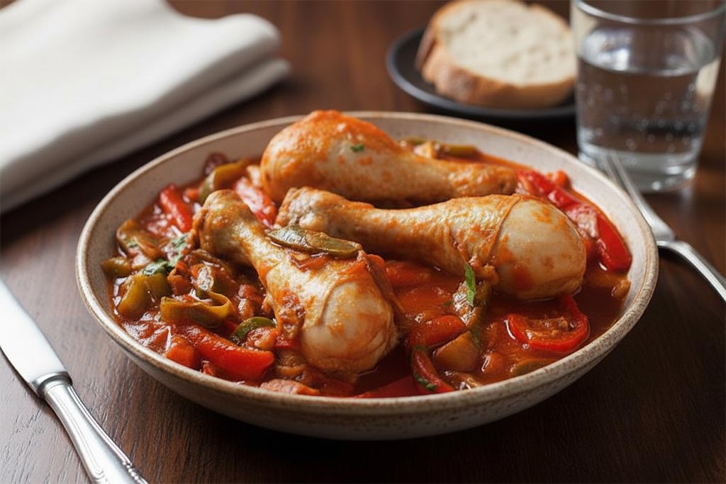 Qué comer en Huesca: Pollo al chilindrón