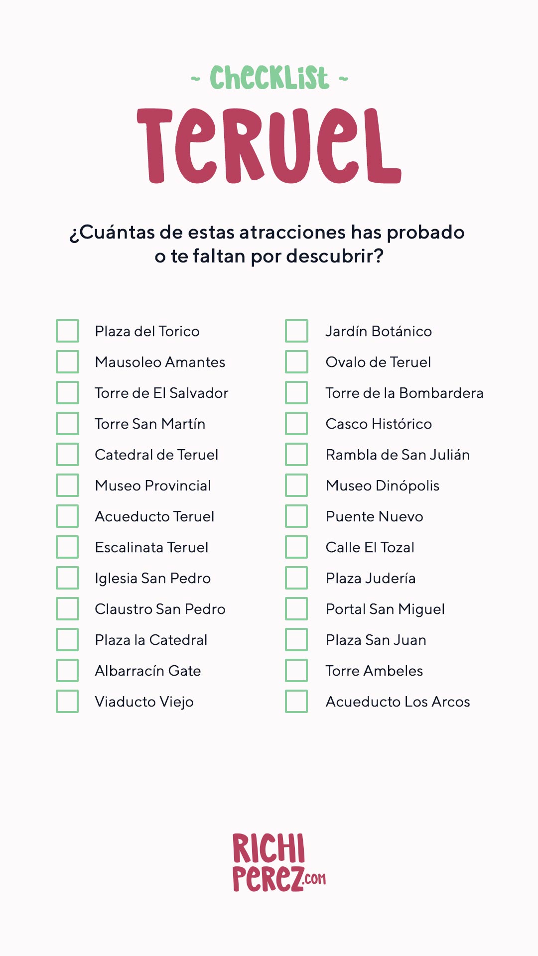 Lugares que ver en Teruel capital